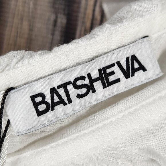 Batsheva JUDE White Eyelet One-Shoulder Dress - 16 - Picture 7 of 16